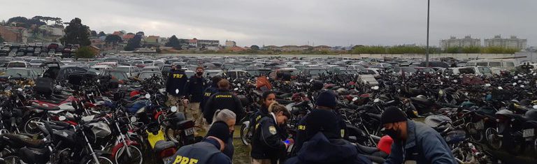 Leilão veículos da PRF no Paraná