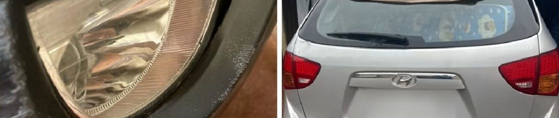 Atropelamento das capivaras ocorreu no dia 5 de outubro e o caso foi encerrado dez dias depois. Detalhe mostra o pelo da capivara ainda preso ao carro.