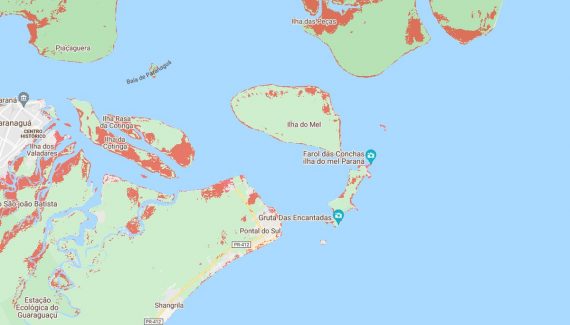 Ilha do Mel pode ser desfigurada por aumento dos oceanos