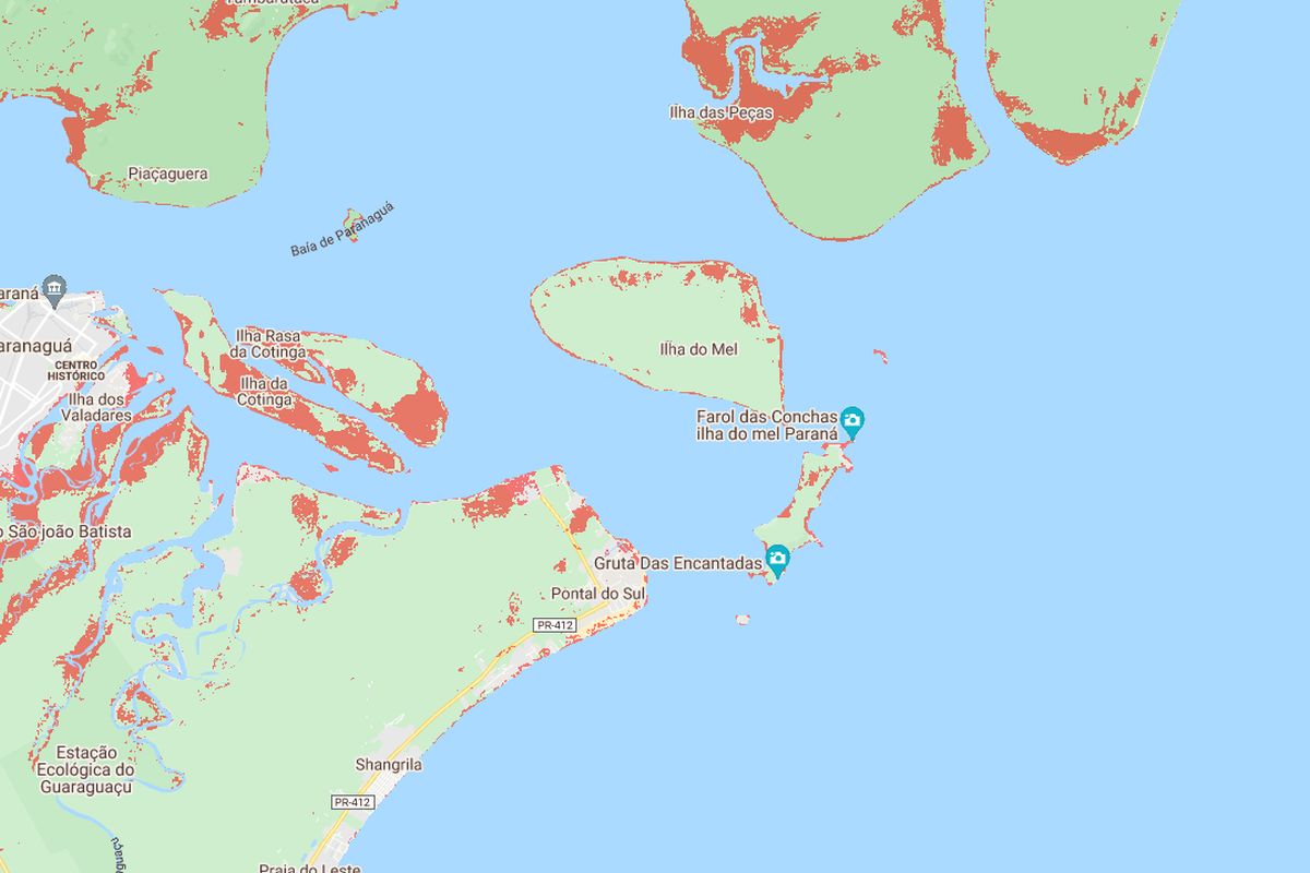 Ilha do Mel pode ser desfigurada por aumento dos oceanos