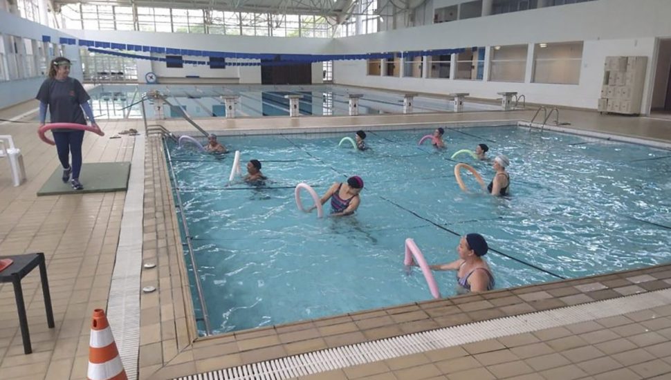 hidroginástica vacinação