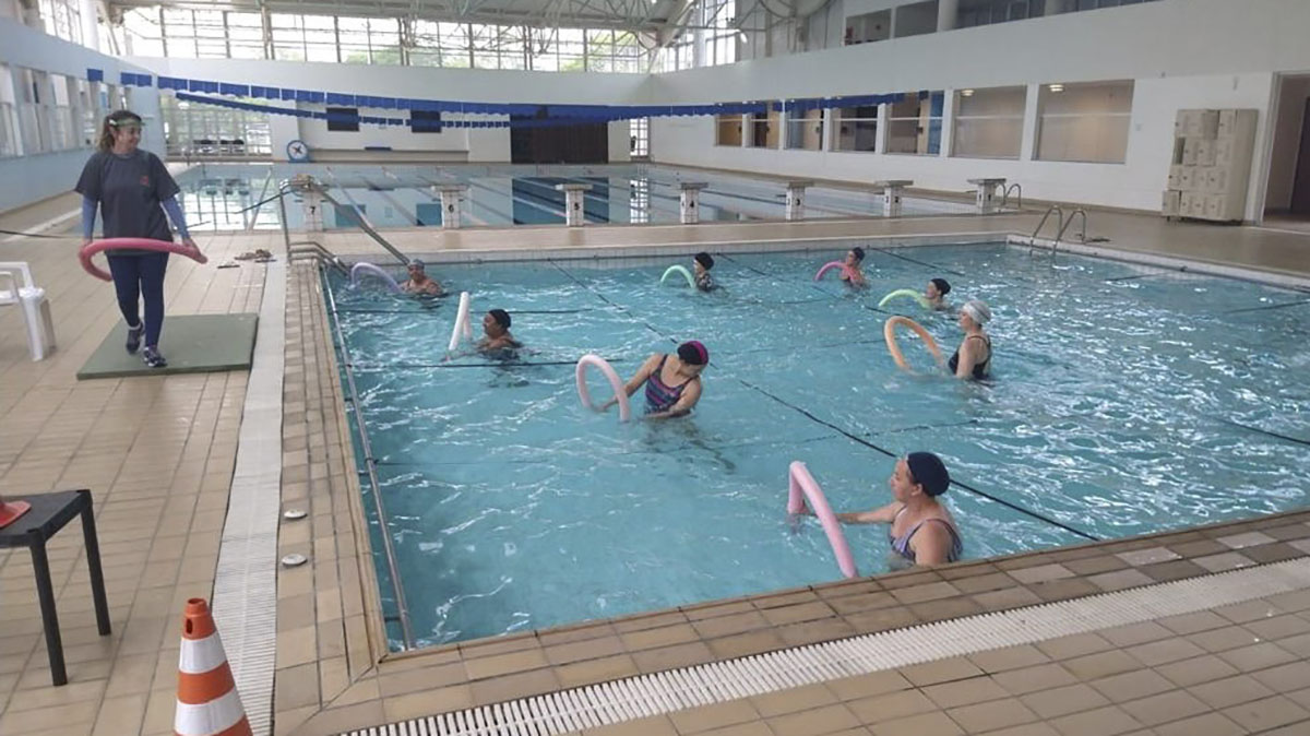 hidroginástica vacinação