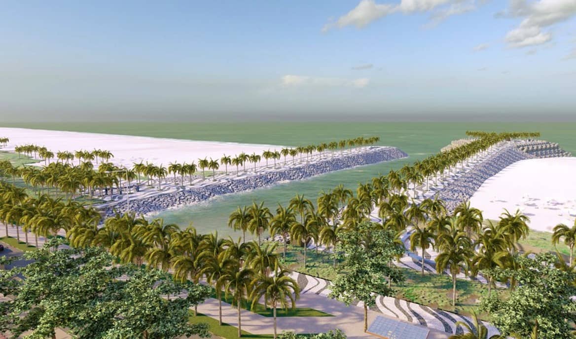 Imagem projeta como deve ficar a Orla de Marinhos após a tão falada revitalização.