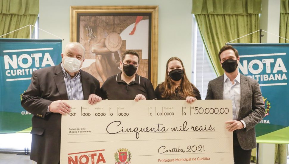 Prêmio de R$ 50 mil do Nota Curitibana