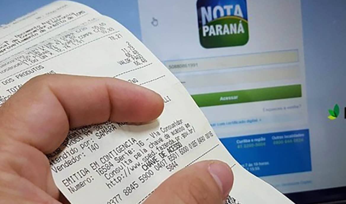 Fazenda libera R$ 26 milhões em créditos do Nota Paraná nesta quarta (10).