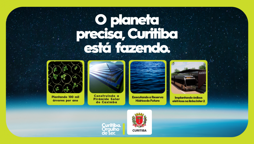 Pirâmide Solar da Caximba faz parte do Programa Curitiba Mais Energia para impulsionar o uso da energia limpa e contribuir para neutralizar a emissão de gás carbônico. | Crédito: Divulgação/SMCS