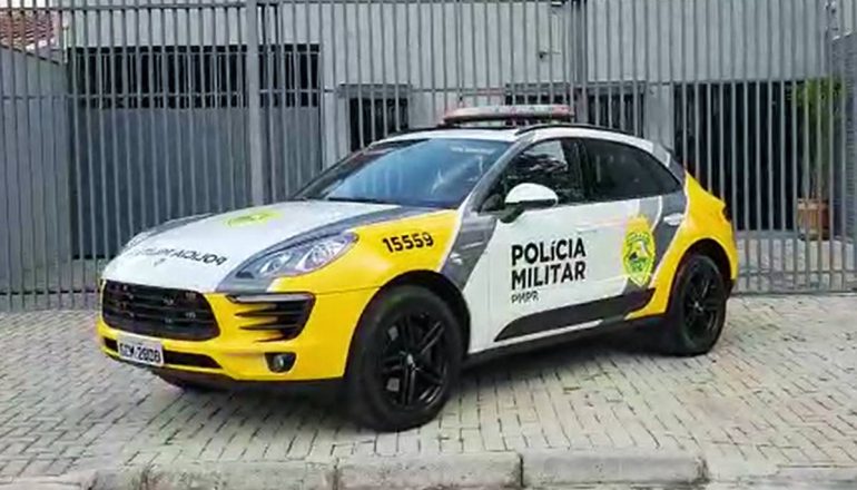 Porsche Macan foi apreendido em uma operação policial e agora será utilizado pela corporação. 