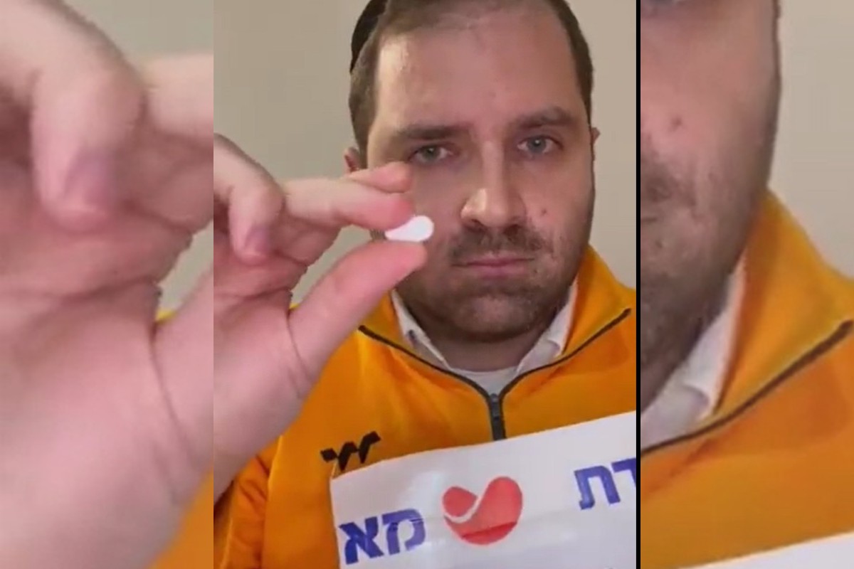 Simcha Neumark tomou o remédio contra covid-19 da Pfizer.