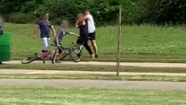 Confusão no Parque Barigui foi parar nas redes sociais.