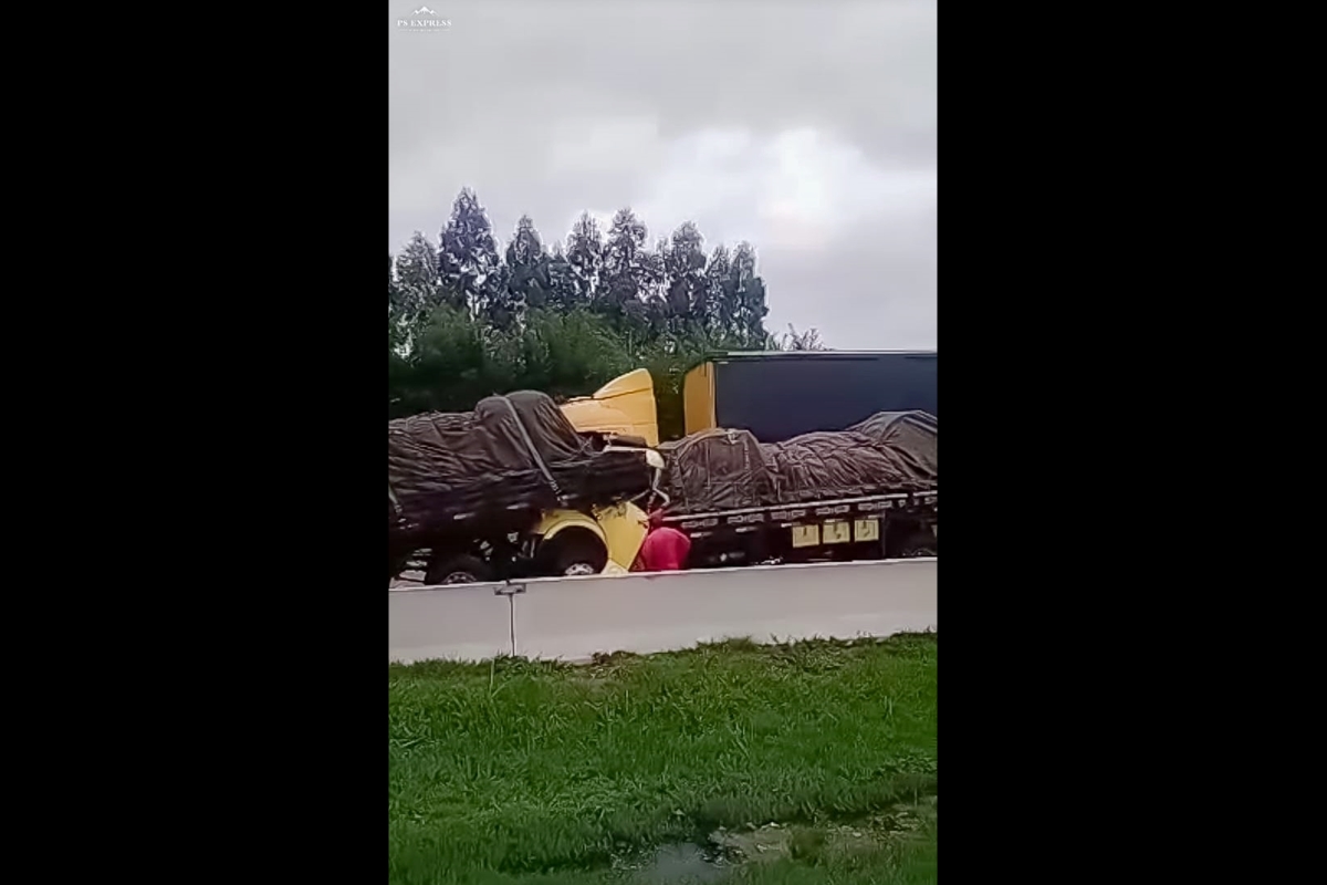 Engavetamento no Contorno Leste tirou a vida de duas pessoas.