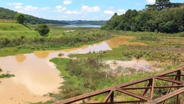 Barragem do Passaúna estava com 64% nesta terça-feira. A média do sistema é de 81,17%.
