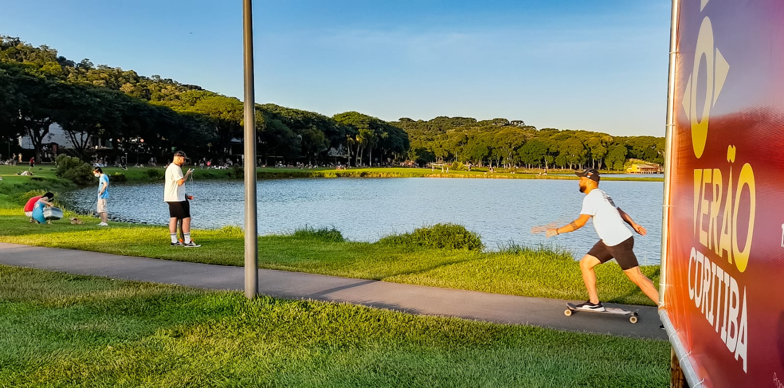 Verão no Parque Barigui em Curitiba | Foto: Rodrigo Cunha/Tribuna do Paraná