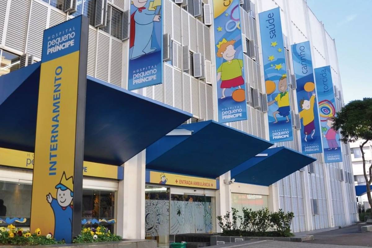Hospital Pequeno Príncipe, em Curitiba, é referência no atendimento às crianças.