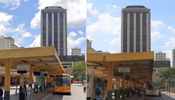 Ebanx moderniza letreiro no alto de edifício sede em Curitiba
