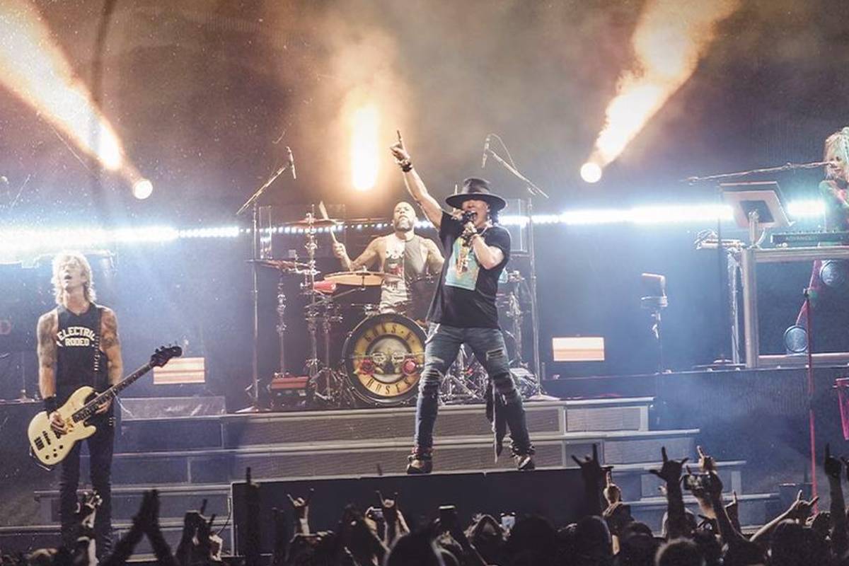 Curitiba está na rota de shows da banda Guns n Roses.