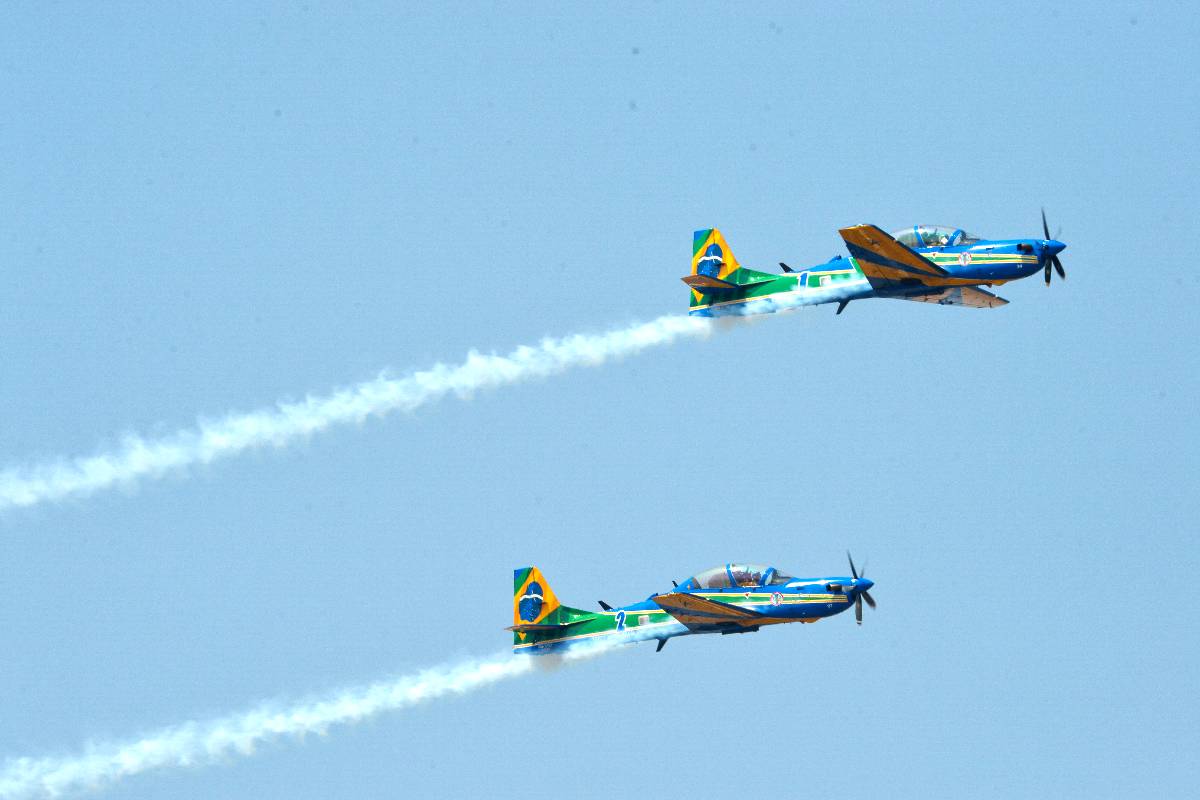 Acidente envolveu um dos aviões A 29 Super Tucano, da Esquadrilha da Fumaça.