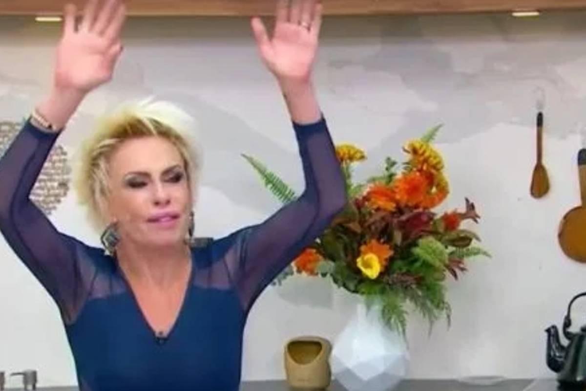 Ana Maria Braga se afogou ao provar uma receita e não conseguiu encerrar o Mais Você.