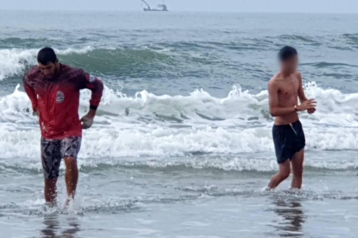 Salvamento deu o que falar no litoral paranense.