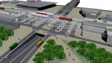 O projeto inicial previa uma trincheira abaixo do viaduto da Linha Verde com a Avenida Victor Ferreira do Amaral.