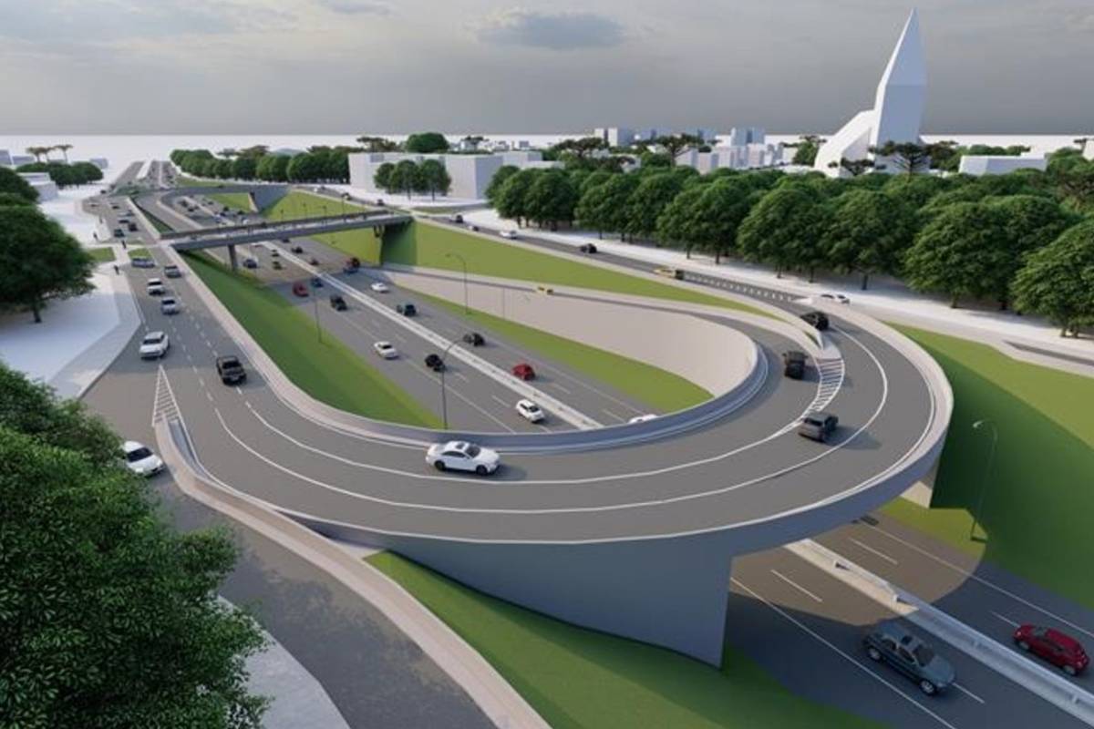 Rotatória gigante do Orleans foi apresentada como a solução para os problemas do trânsito da região.