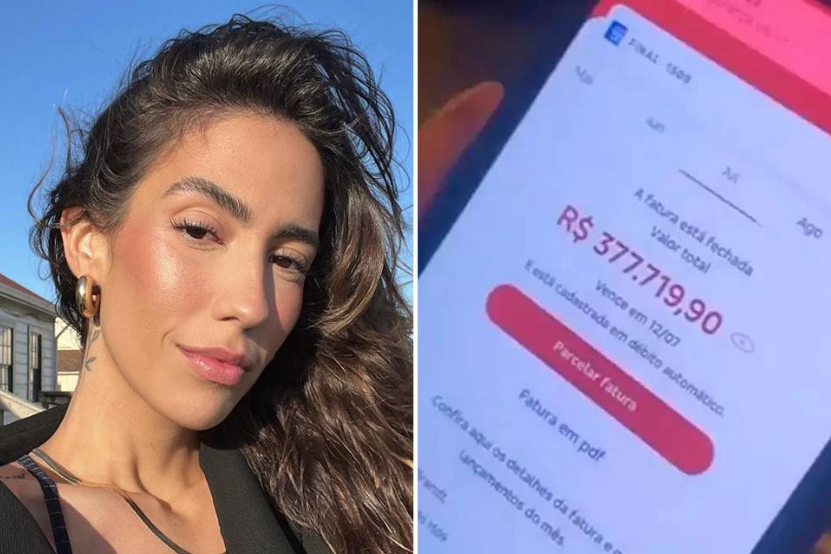 'Não gasto isso todo mês', rebate Gabi Brandt sobre as críticas por fatura de R$ 377 mil.