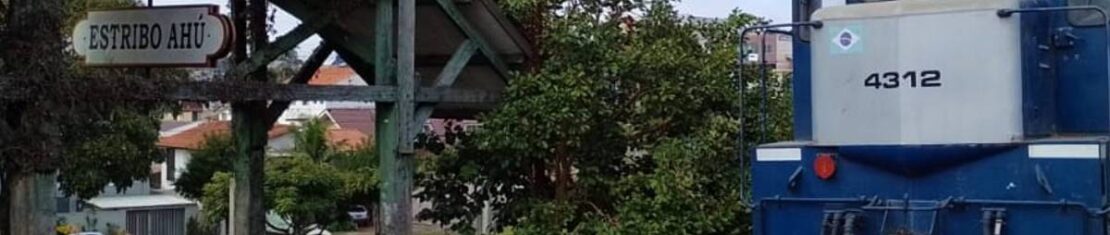 Antiga estação Estribo Ahu está abandonada e moradores cobram uma solução.