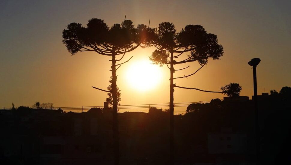 Frente fria se afasta e agosto começa com temperaturas mais elevadas em Curitiba.