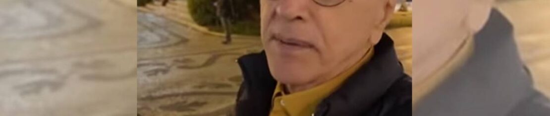 Caetano Veloso dá role noturno e secreto em Curitiba pra apreciar araucária no Largo da Ordem.