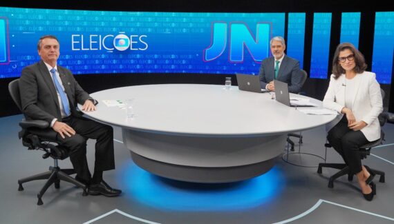 Bolsonaro em entrevista na Globo