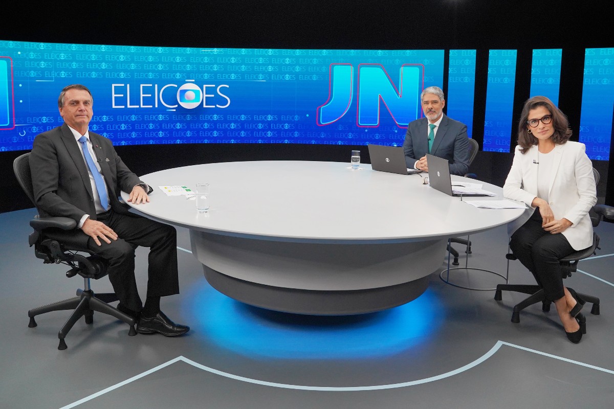 Bolsonaro em entrevista na Globo