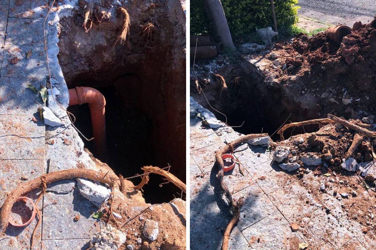 "É revoltante", desabafa morador do Xaxim que quer uma solução para um buraco aberto pela Sanepar para uma obra em frente de casa.