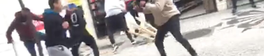 Briga entre vendedores em um dos cartões postais de Curitiba