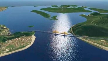 A nova Ponte de Guaratuba terá comprimento de 1.244 metros, com largura útil mínima de 22,60 metros.