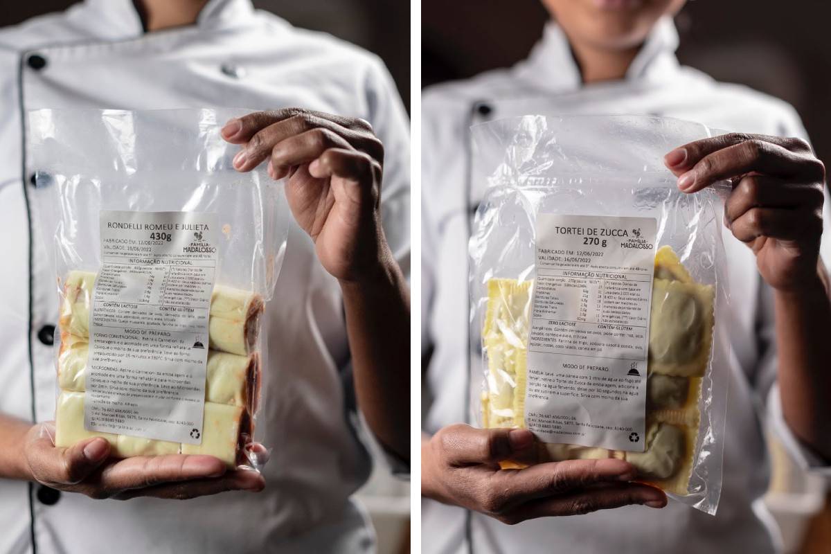 Espaguete, Talharim, Gnocchi de Salsa, Gnocchi de Batata Branca, Tortei de Zucca e o Rondelli Romeu e Julieta. Estas são as opções para ter o Madalosso no seu freezer.