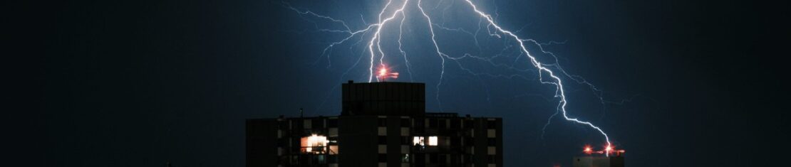 tempestade com raios