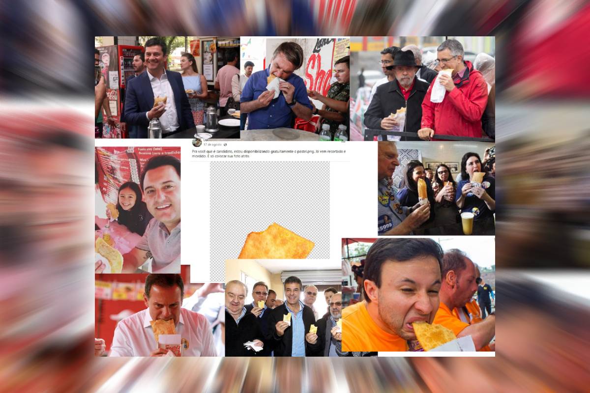 Por que os políticos posam comendo pastel?