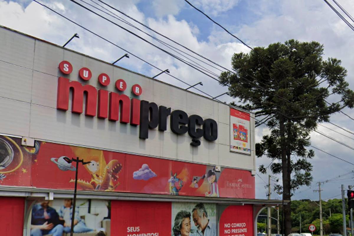 Imagem mostra uma loja da rede MiniPreço, que pretende abrir até quatro lojas por ano em Curitiba nos próximos quatro anos.