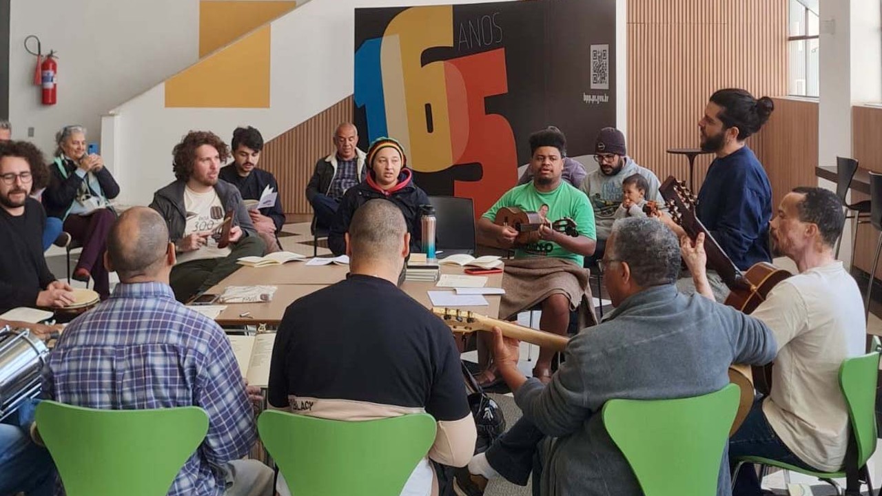 Roda de Samba autoral, na Biblioteca Pública do Paraná