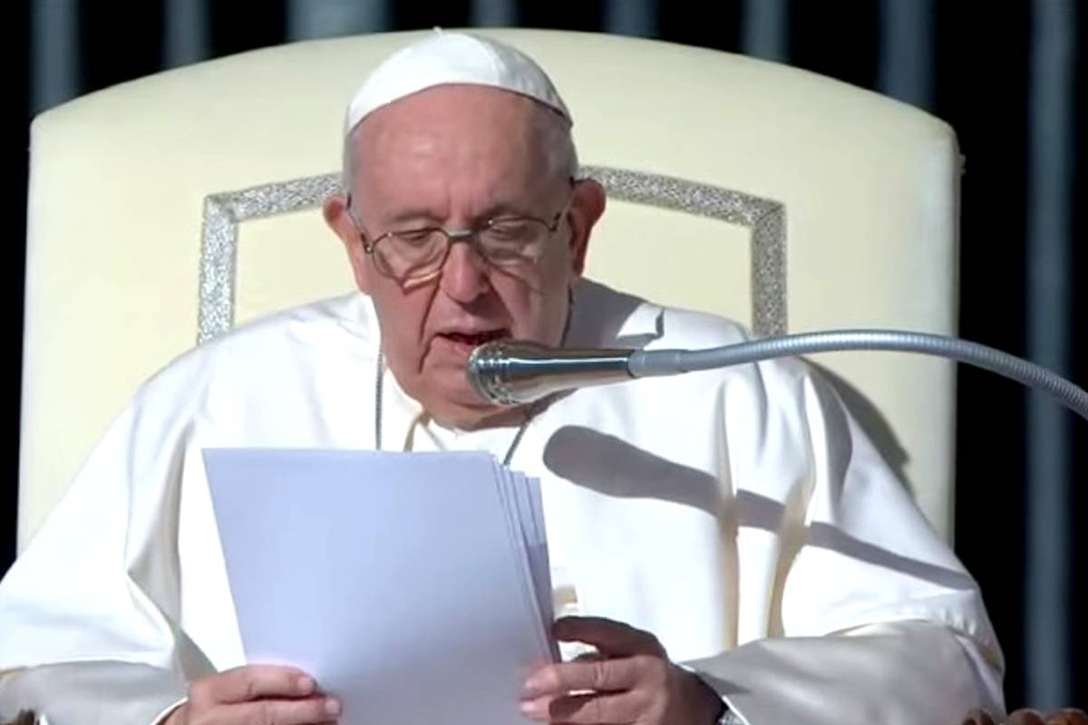 Imagem mostra o Papa Francisco, que reza pelo Brasil e pediu fim do ódio, intolerância e violência