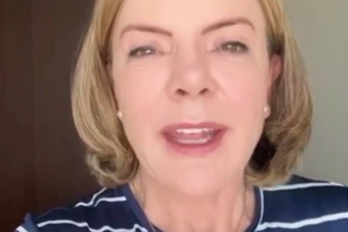 Imagem mostra Gleisi, que criticou as operações da PRF.