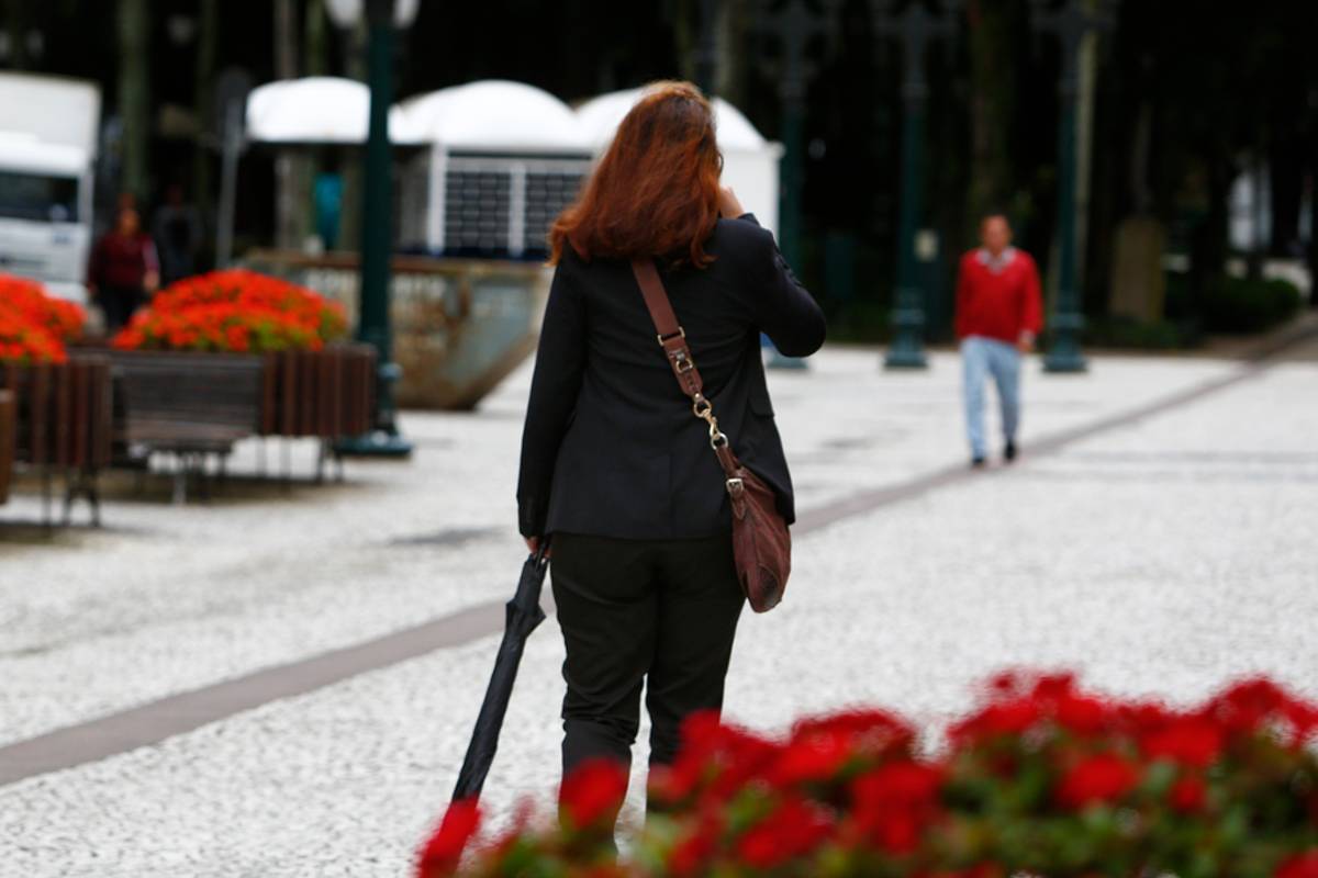 Imagem mostra o frio em Curitiba