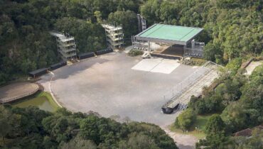 Imagem aérea da Pedreira Paulo Leminski