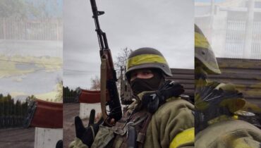 Imagem mostra Adilson Ganzert, que luta na guerra da Ucrânia e tem planos de voltar após ver amigos morrerem no combate.