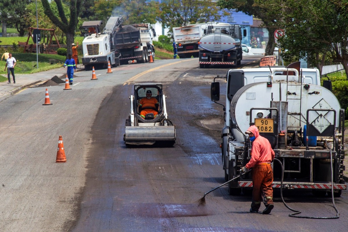 Mudança na sinalização e obras na Avenida Cândido Hartmann
