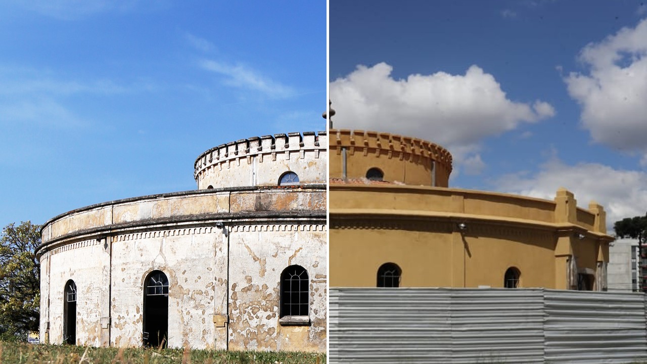 antes e depois paiol