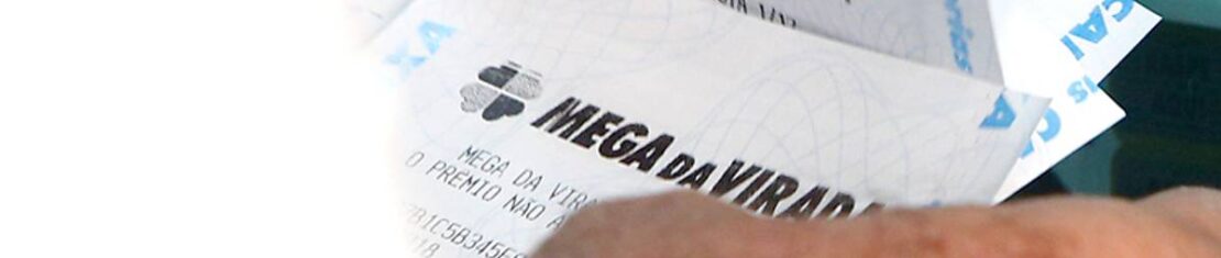 Imagem mostra uma aposta para o bolão da Mega da Virada.