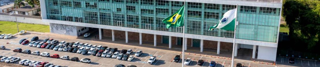 Imagem mostra o Palácio Iguaçu, sede do Governo do Paraná.