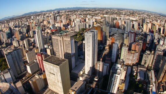 Vista aérea de Curitiba