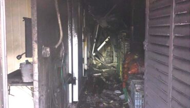 Incêndio dentro de mercado no litoral do Paraná