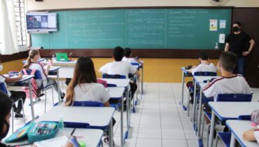 sala de aula no Paraná